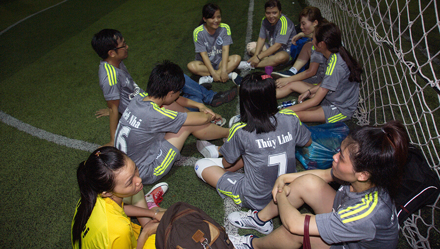 Woman Football Champion